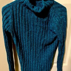 Teal Turtleneck Sweater